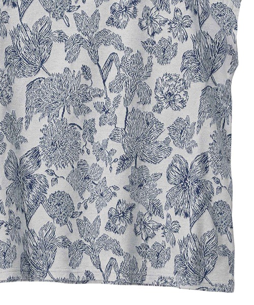 Plantation（プランテーション）の「(S)エンブロイダリーJQ/タンクトップ（タンクトップ・レディース・ライトブルー/オフホワイト/ダークグレー・M size）」の9枚目の写真