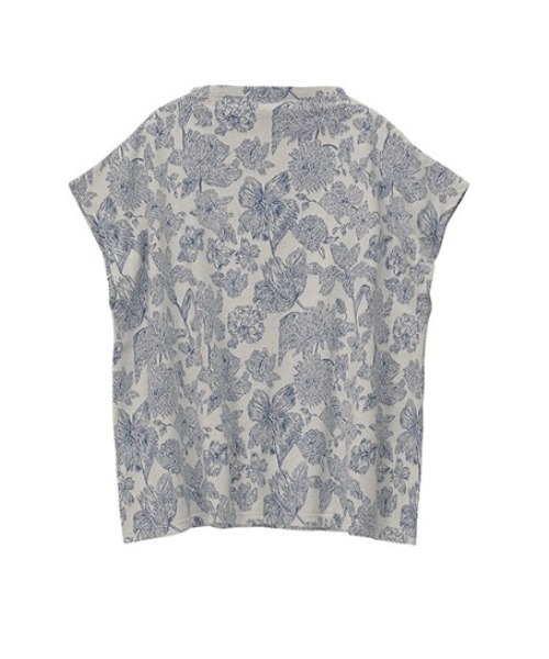 Plantation（プランテーション）の「(S)エンブロイダリーJQ/タンクトップ（タンクトップ・レディース・ライトブルー/オフホワイト/ダークグレー・M size）」の10枚目の写真