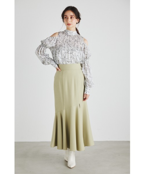 rienda（リエンダ）の「スリーブプリーツトップス（シャツ/ブラウス・レディース・ブラック系その他/ブルー/ホワイト系その他/ブラウン・FREE）」の6枚目の写真