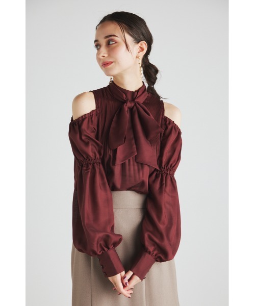 rienda（リエンダ）の「スリーブプリーツトップス（シャツ/ブラウス・レディース・ブラック系その他/ブルー/ホワイト系その他/ブラウン・FREE）」の21枚目の写真