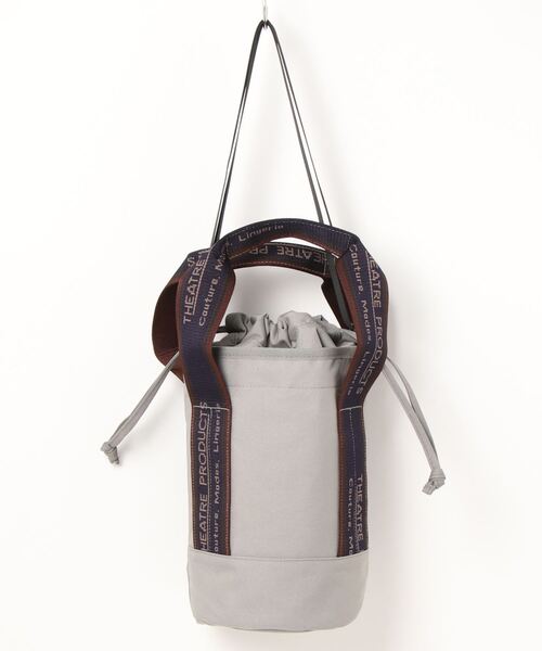 THEATRE PRODUCTS（シアタープロダクツ）の「リサイクルボトルジャガードテープシリンダーショルダーバッグ（ショルダーバッグ・レディース・グレー/ブラック/ベージュ・FREE）」の4枚目の写真