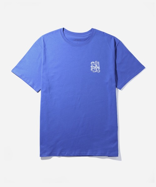 Saturdays NYC(サタデーズ ニューヨークシティ )の「Airbrush Flower SS Tee(Tシャツ/カットソー・メンズ・ブラウン系その他2/ブルー・M/S/XL/X-SMALL/L)」の14枚目の写真