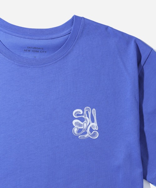 Saturdays NYC(サタデーズ ニューヨークシティ )の「Airbrush Flower SS Tee(Tシャツ/カットソー・メンズ・ブラウン系その他2/ブルー・M/S/XL/X-SMALL/L)」の15枚目の写真
