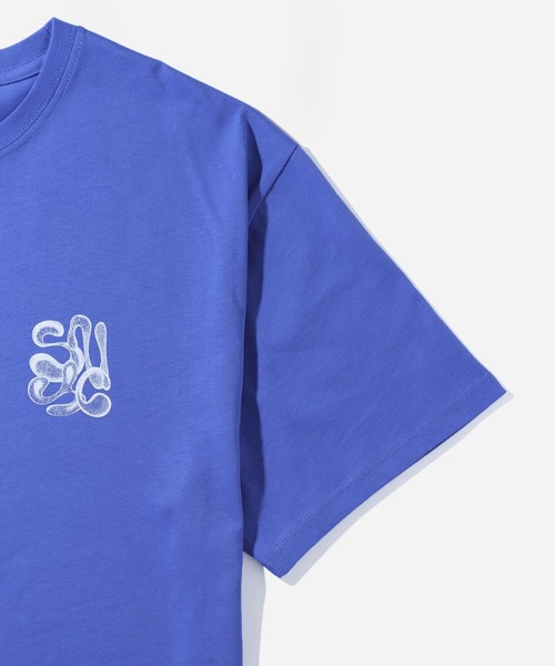 Saturdays NYC(サタデーズ ニューヨークシティ )の「Airbrush Flower SS Tee(Tシャツ/カットソー・メンズ・ブラウン系その他2/ブルー・M/S/XL/X-SMALL/L)」の16枚目の写真