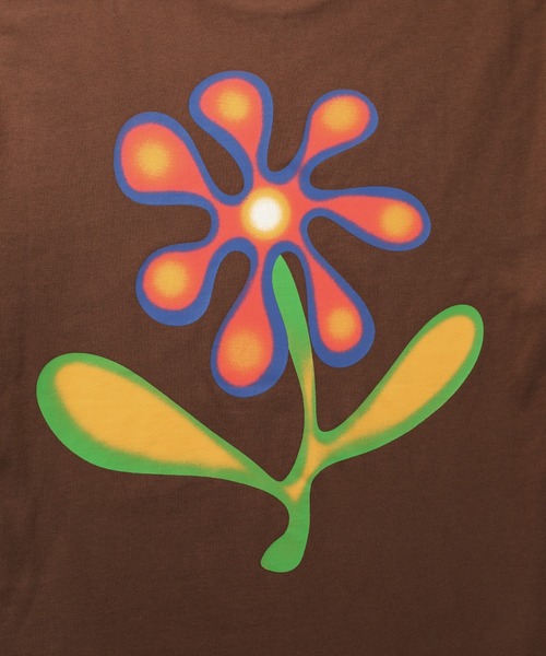 Saturdays NYC(サタデーズ ニューヨークシティ )の「Airbrush Flower SS Tee(Tシャツ/カットソー・メンズ・ブラウン系その他2/ブルー・M/S/XL/X-SMALL/L)」の12枚目の写真