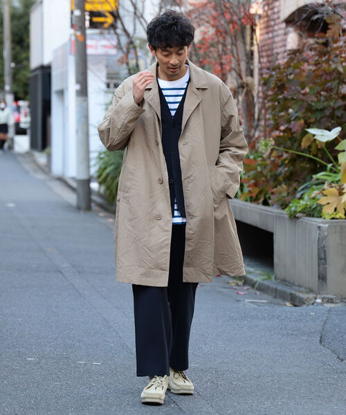 B:MING by BEAMS（ビーミングバイビームス）の「B:MING by BEAMS / ダブルフェイス 梨地 Vカーディガン(セットアップ対応)（カーディガン/ボレロ・メンズ・ネイビー/ブラウン系その他2/チャコールグレー・SMALL/MEDIUM/LARGE/X-LARGE）」の8枚目の写真