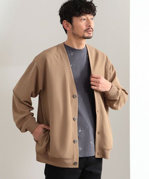 B:MING by BEAMS（ビーミングバイビームス）の「B:MING by BEAMS / ダブルフェイス 梨地 Vカーディガン(セットアップ対応)（カーディガン/ボレロ・メンズ・ネイビー/ブラウン系その他2/チャコールグレー・SMALL/MEDIUM/LARGE/X-LARGE）」の11枚目の写真
