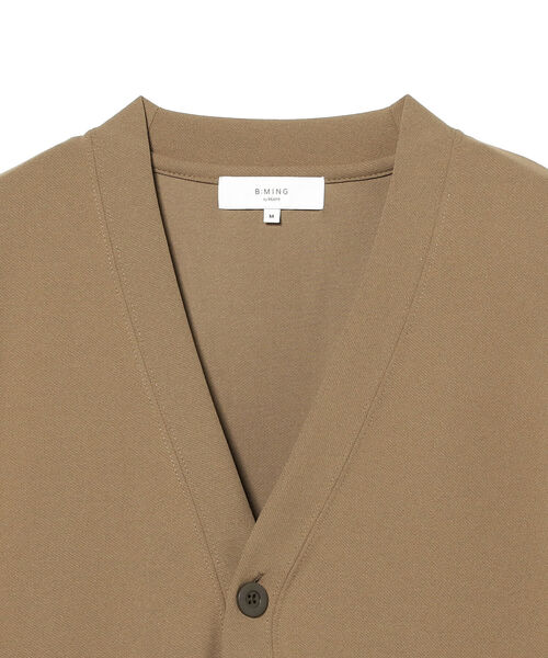 B:MING by BEAMS（ビーミングバイビームス）の「B:MING by BEAMS / ダブルフェイス 梨地 Vカーディガン(セットアップ対応)（カーディガン/ボレロ・メンズ・ネイビー/ブラウン系その他2/チャコールグレー・SMALL/MEDIUM/LARGE/X-LARGE）」の18枚目の写真