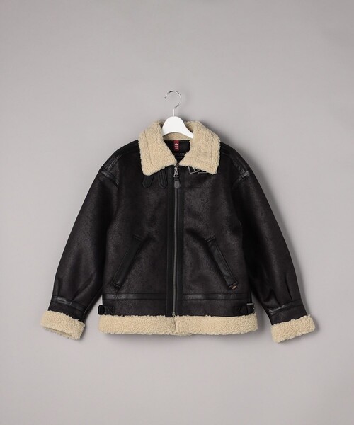Alpha Industries（アルファインダストリーズ）の「【WEB限定】ALPHA/アルファ　W FAKEMOUTON　B-3/フェイクムートンB-3（その他アウター・レディース・ブラウン/ブラック・MEDIUM/SMALL）」の12枚目の写真