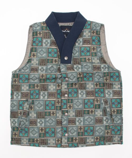 チャイハネ（チャイハネ）の「【チャイハネ】Amina×grn テリータMEN'Sベスト（ダウンベスト・メンズ・ベージュ/グレー/ブルー・FREE）」の7枚目の写真