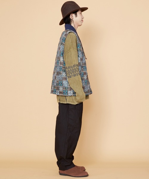 チャイハネ（チャイハネ）の「【チャイハネ】Amina×grn テリータMEN'Sベスト（ダウンベスト・メンズ・ベージュ/グレー/ブルー・FREE）」の11枚目の写真