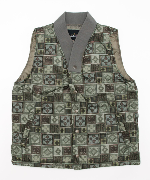 チャイハネ（チャイハネ）の「【チャイハネ】Amina×grn テリータMEN'Sベスト（ダウンベスト・メンズ・ベージュ/グレー/ブルー・FREE）」の20枚目の写真