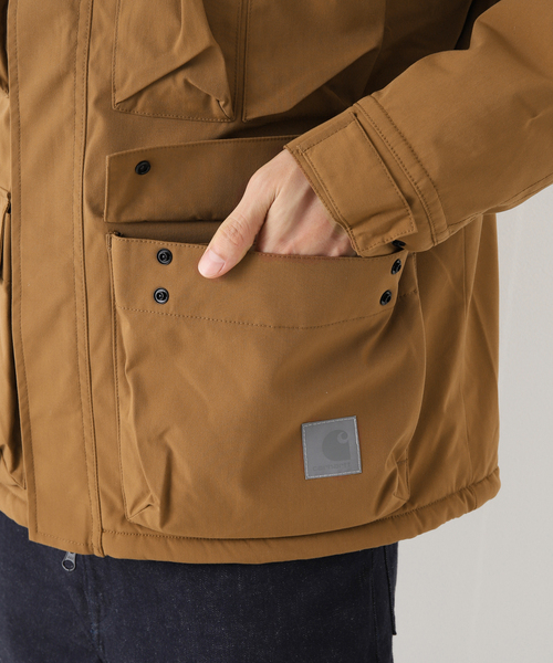 Carhartt WIP（カーハートダブリューアイピー）の「【CARHARTT WIP / カーハート ダブリューアイピー】KILDA JACKET / キルダジャケット（マウンテンパーカー・メンズ・ブラック/ブラウン・MEDIUM/LARGE/X-LARGE）」の8枚目の写真