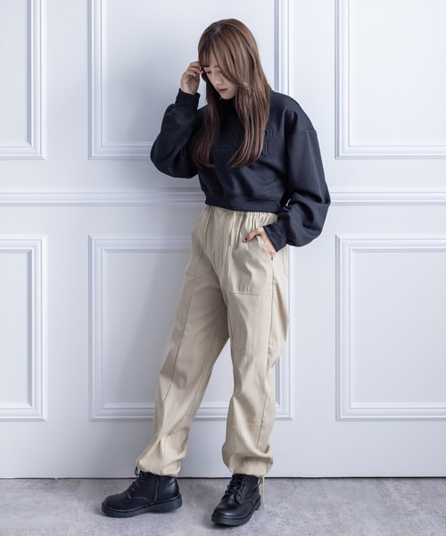 clear（クリア）の「カーゴパンツ（カーゴパンツ・レディース・カーキ/ブラック/ベージュ・F）」の19枚目の写真