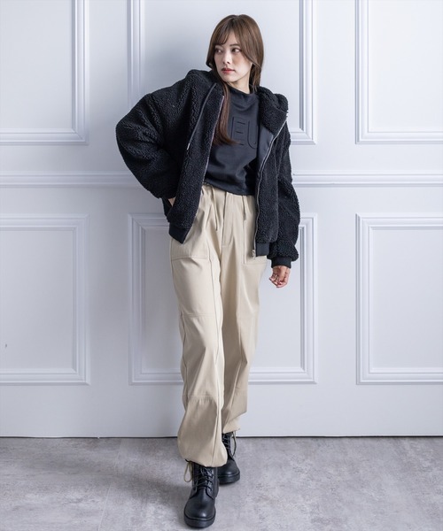 clear（クリア）の「カーゴパンツ（カーゴパンツ・レディース・カーキ/ブラック/ベージュ・F）」の20枚目の写真