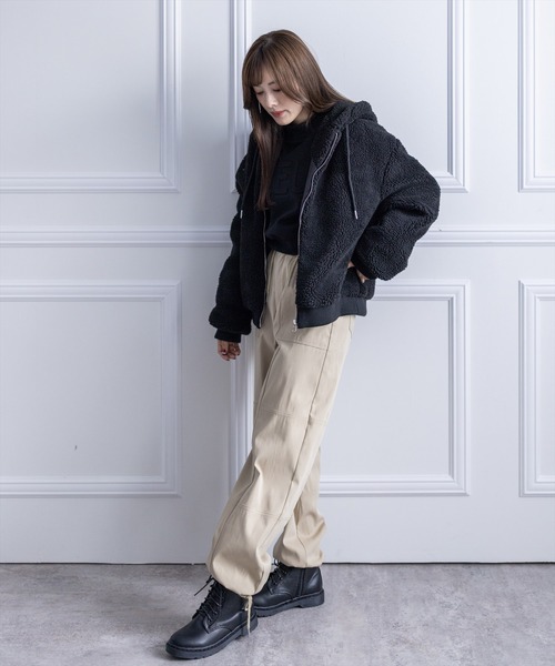 clear（クリア）の「カーゴパンツ（カーゴパンツ・レディース・カーキ/ブラック/ベージュ・F）」の21枚目の写真