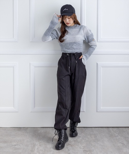 clear（クリア）の「カーゴパンツ（カーゴパンツ・レディース・カーキ/ブラック/ベージュ・F）」の11枚目の写真