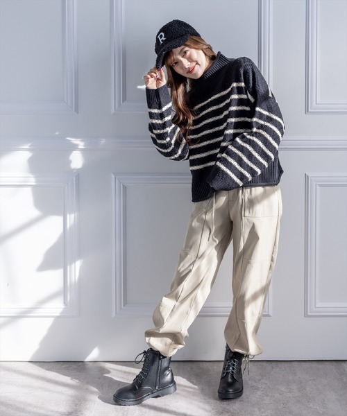 clear（クリア）の「カーゴパンツ（カーゴパンツ・レディース・カーキ/ブラック/ベージュ・F）」の17枚目の写真