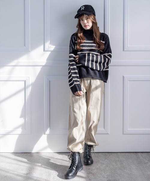 clear（クリア）の「カーゴパンツ（カーゴパンツ・レディース・カーキ/ブラック/ベージュ・F）」の16枚目の写真