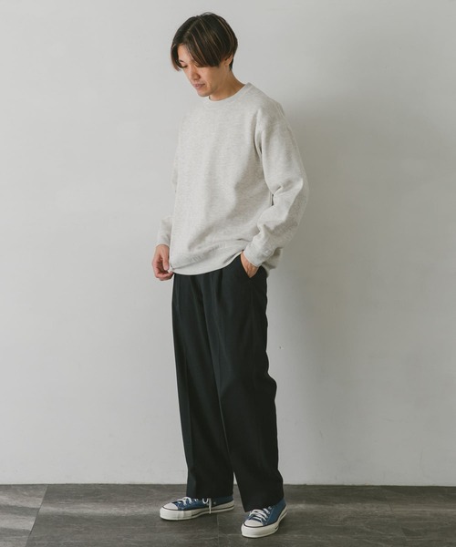 URBAN RESEARCH DOORS（アーバンリサーチドアーズ）の「裏起毛クルーネックスウェット（スウェット・メンズ・ネイビー/キャメル/グリーン/ホワイト系その他/グレー・X-LARGE/LARGE/MEDIUM）」の13枚目の写真