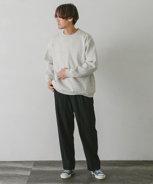 URBAN RESEARCH DOORS（アーバンリサーチドアーズ）の「裏起毛クルーネックスウェット（スウェット・メンズ・ネイビー/キャメル/グリーン/ホワイト系その他/グレー・X-LARGE/LARGE/MEDIUM）」の14枚目の写真