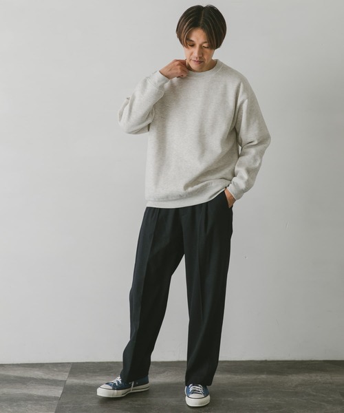 URBAN RESEARCH DOORS（アーバンリサーチドアーズ）の「裏起毛クルーネックスウェット（スウェット・メンズ・ネイビー/キャメル/グリーン/ホワイト系その他/グレー・X-LARGE/LARGE/MEDIUM）」の15枚目の写真