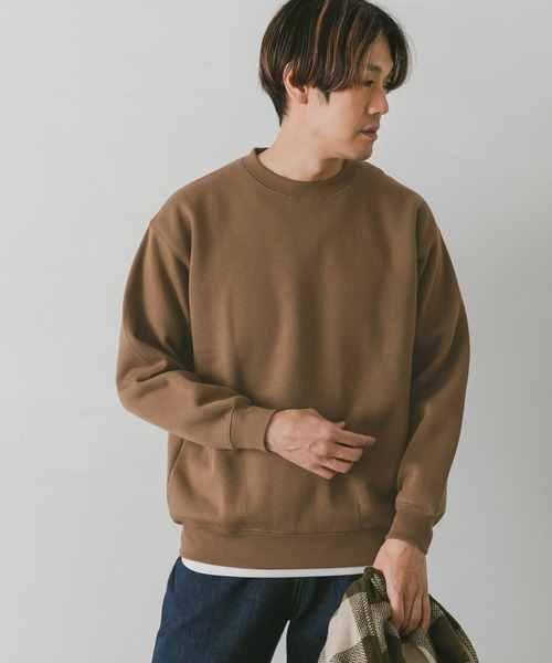 URBAN RESEARCH DOORS（アーバンリサーチドアーズ）の「裏起毛クルーネックスウェット（スウェット・メンズ・ネイビー/キャメル/グリーン/ホワイト系その他/グレー・X-LARGE/LARGE/MEDIUM）」の17枚目の写真