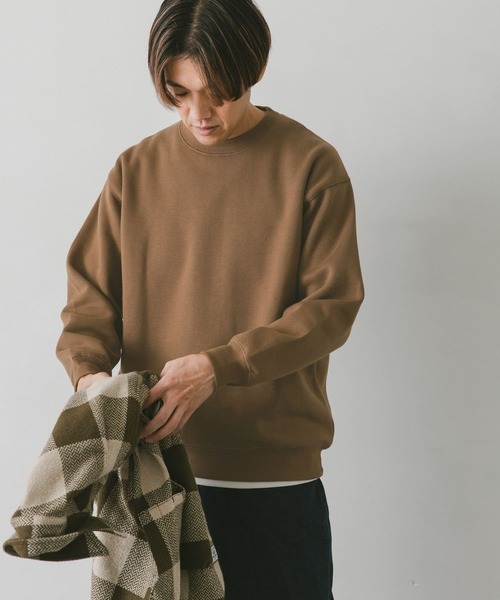 URBAN RESEARCH DOORS（アーバンリサーチドアーズ）の「裏起毛クルーネックスウェット（スウェット・メンズ・ネイビー/キャメル/グリーン/ホワイト系その他/グレー・X-LARGE/LARGE/MEDIUM）」の18枚目の写真