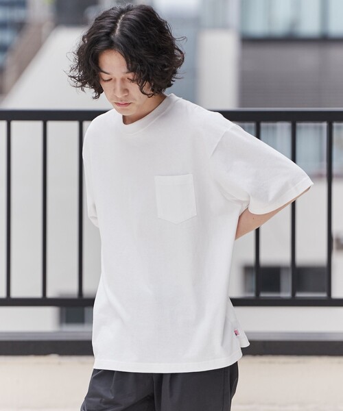 coen(コーエン)の「USAコットンリラックスTシャツ(Tシャツ/カットソー・メンズ・オレンジ/ホワイト/ライトグレー/ライラック/イエロー/ネイビー/ライム/ブラック・L/M/XL/S)」の9枚目の写真