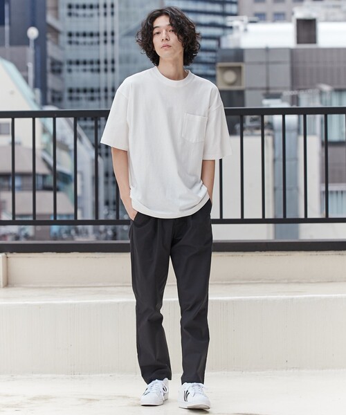 coen（コーエン）の「USAコットンリラックスTシャツ（Tシャツ/カットソー・メンズ・ライム/ホワイト/オレンジ/ブラック/ライトグレー/ネイビー/ライラック/イエロー・XL/S/L/M）」の20枚目の写真