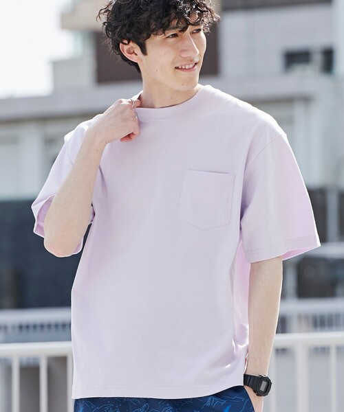 coen(コーエン)の「USAコットンリラックスTシャツ(Tシャツ/カットソー・メンズ・オレンジ/ホワイト/ライトグレー/ライラック/イエロー/ネイビー/ライム/ブラック・L/M/XL/S)」の21枚目の写真