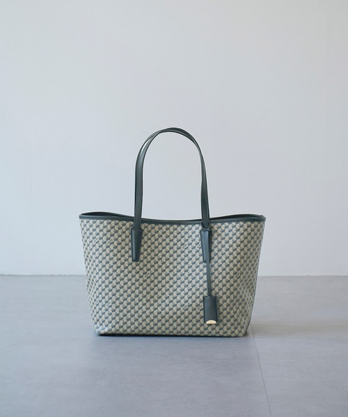 E'POR（エポール）の「【E'POR】【A4対応】MONOGRAM BAG Large（トートバッグ・レディース・ベージュ/ブラック/チャコールグレー・FREE）」の16枚目の写真