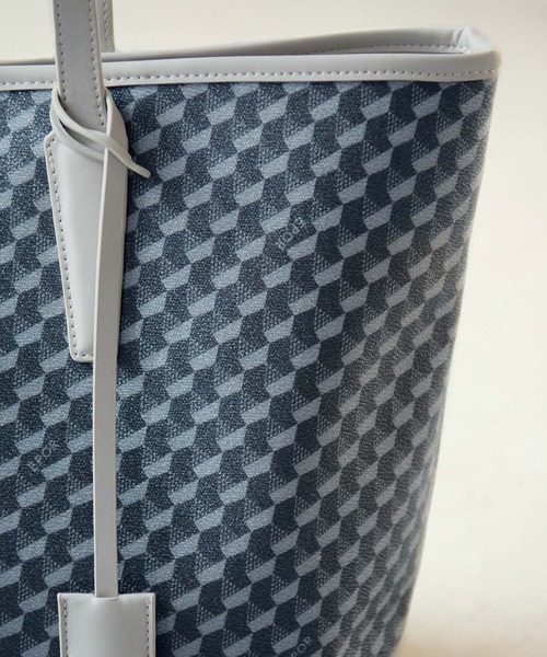 E'POR（エポール）の「【E'POR】【A4対応】MONOGRAM BAG Large（トートバッグ・レディース・ベージュ/ブラック/チャコールグレー・FREE）」の19枚目の写真