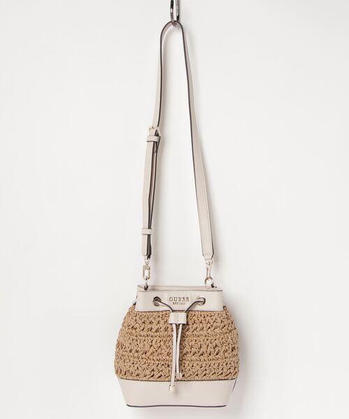 Guess(ゲス)の「LIGURIA Drawstring Bucket ショルダーバッグ レディース(ショルダーバッグ・レディース・ブラック/ストーン/ライトピンク/コーラルピンク・ONE SIZE)」の6枚目の写真