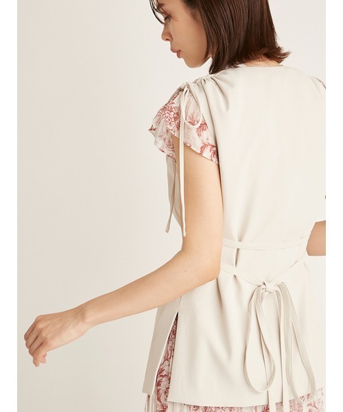 SNIDEL（スナイデル）の「Sustainableドロストデザインジレ（ベスト・レディース・ブラック/オフホワイト・FREE）」の8枚目の写真