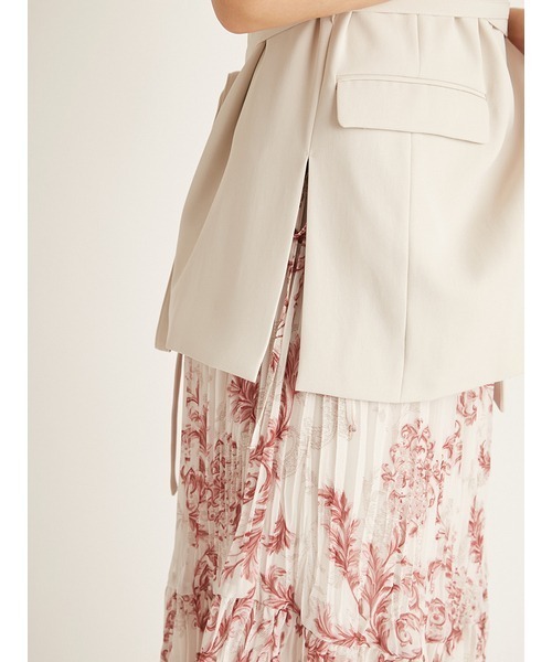 SNIDEL（スナイデル）の「Sustainableドロストデザインジレ（ベスト・レディース・ブラック/オフホワイト・FREE）」の9枚目の写真