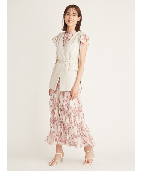 SNIDEL（スナイデル）の「Sustainableドロストデザインジレ（ベスト・レディース・ブラック/オフホワイト・FREE）」の10枚目の写真