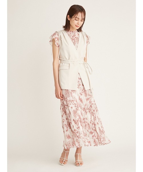 SNIDEL（スナイデル）の「Sustainableドロストデザインジレ（ベスト・レディース・ブラック/オフホワイト・FREE）」の11枚目の写真