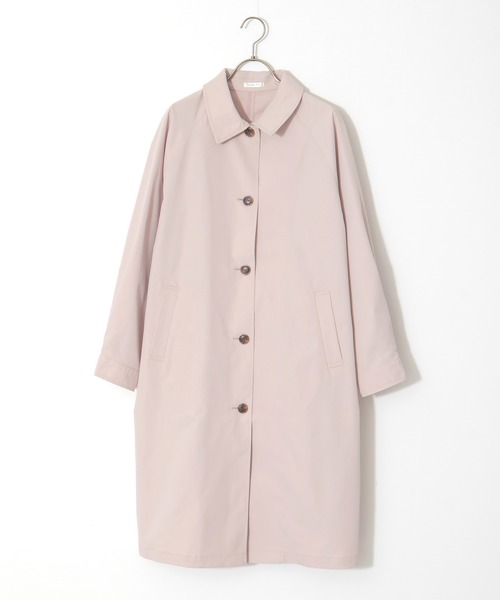 Honeys(ハニーズ)の「撥水加工ステンコート(ステンカラーコート・レディース・グレイッシュベージュ/ベージュ/ピンク・S/M/L/LL)」の7枚目の写真