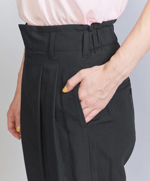 BEAUTY&YOUTH UNITED ARROWS（ビューティーアンドユースユナイテッドアローズ）の「ツータックバックゴム テーパードパンツ -ウォッシャブル-（その他パンツ・レディース・コバルトブルー/ブラック/ナチュラル/オレンジ系その他/ケリー・S/M/L）」の11枚目の写真