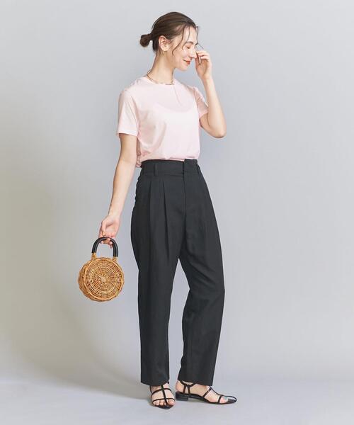 BEAUTY&YOUTH UNITED ARROWS（ビューティーアンドユースユナイテッドアローズ）の「ツータックバックゴム テーパードパンツ -ウォッシャブル-（その他パンツ・レディース・コバルトブルー/ブラック/ナチュラル/オレンジ系その他/ケリー・S/M/L）」の17枚目の写真