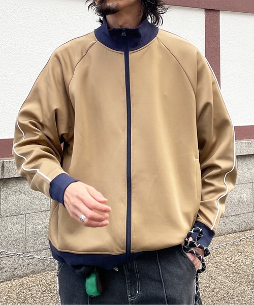 CPCM（シーピーシーエム）の「配色パイピングトラックジャケット 