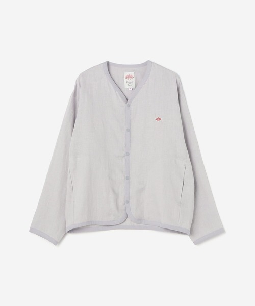 DANTON(ダントン)の「DANTON | 〈別注〉リネンシャツカーディガン WOMEN(カーディガン/ボレロ・レディース・ダークグレー/ブルー系その他/グレイッシュベージュ・36/38)」の11枚目の写真