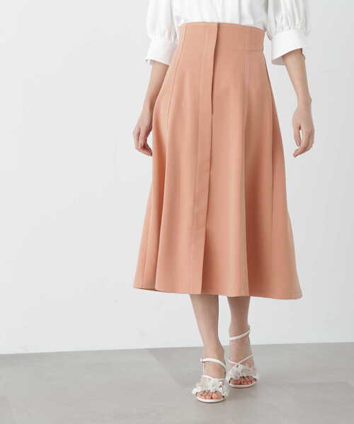 sheller】シェリエ ステッチウールフレアスカート JILL by JILL STUART  