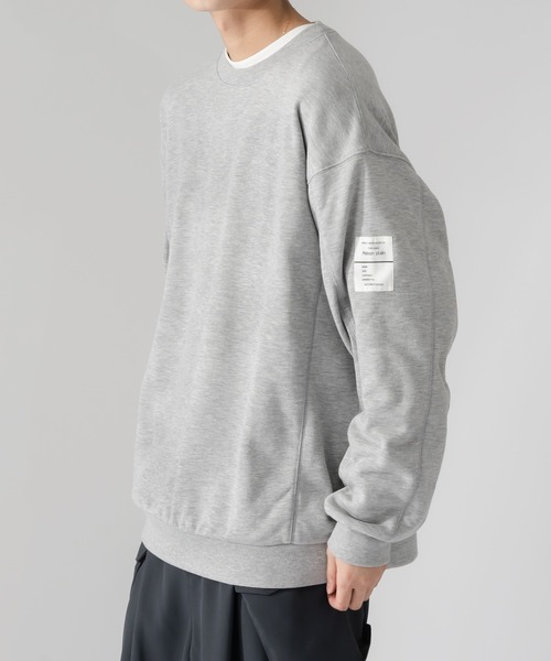 Adoon plain(アドーンプレーン)の「【Adoon plain】サイドモチーフ切り替えスウェット(スウェット・メンズ・ブラック/杢グレー・MEDIUM/LARGE)」の13枚目の写真