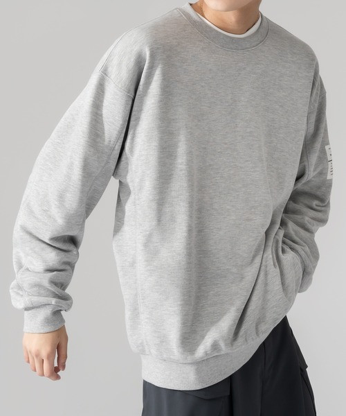 Adoon plain(アドーンプレーン)の「【Adoon plain】サイドモチーフ切り替えスウェット(スウェット・メンズ・ブラック/杢グレー・MEDIUM/LARGE)」の12枚目の写真