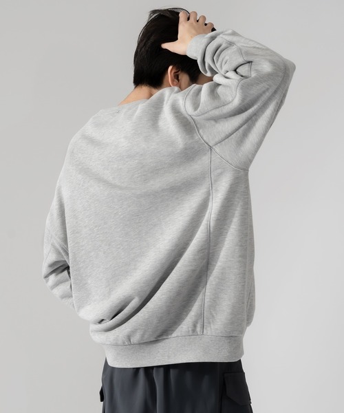 Adoon plain(アドーンプレーン)の「【Adoon plain】サイドモチーフ切り替えスウェット(スウェット・メンズ・ブラック/杢グレー・MEDIUM/LARGE)」の15枚目の写真