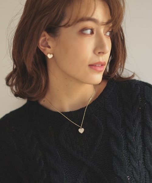 at.（アット）の「カラーハートネックレス（ネックレス）」 WEAR