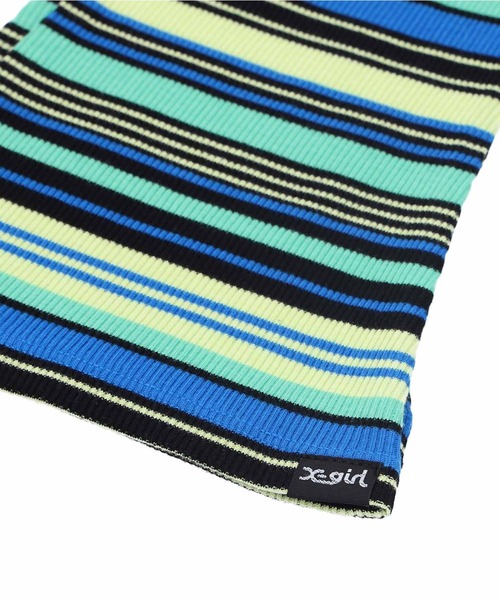 X-girl(エックスガール)の「STRIPED LEG WARMER(レッグウォーマー・レディース・ブラック/ブラウン/ブルー・ONE SIZE)」の6枚目の写真