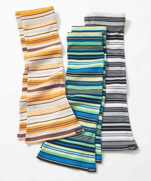 X-girl(エックスガール)の「STRIPED LEG WARMER(レッグウォーマー・レディース・ブラック/ブラウン/ブルー・ONE SIZE)」の4枚目の写真